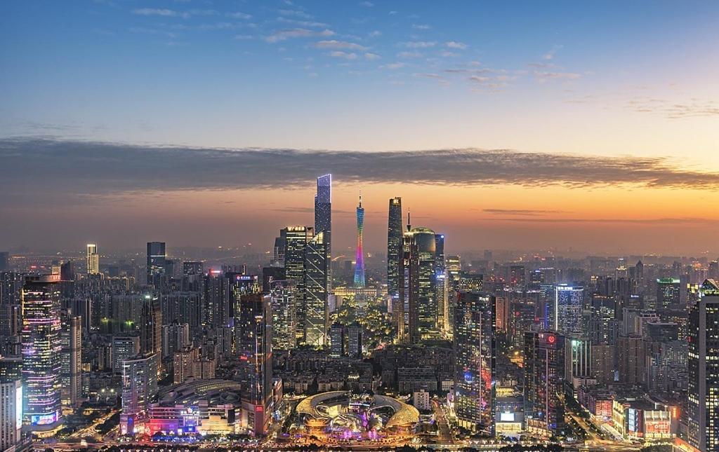 Yun Jin City View Hotel - Guangzhou Taikoo Hui Zhujiang New Town Tianhe Sports Center Bagian luar foto